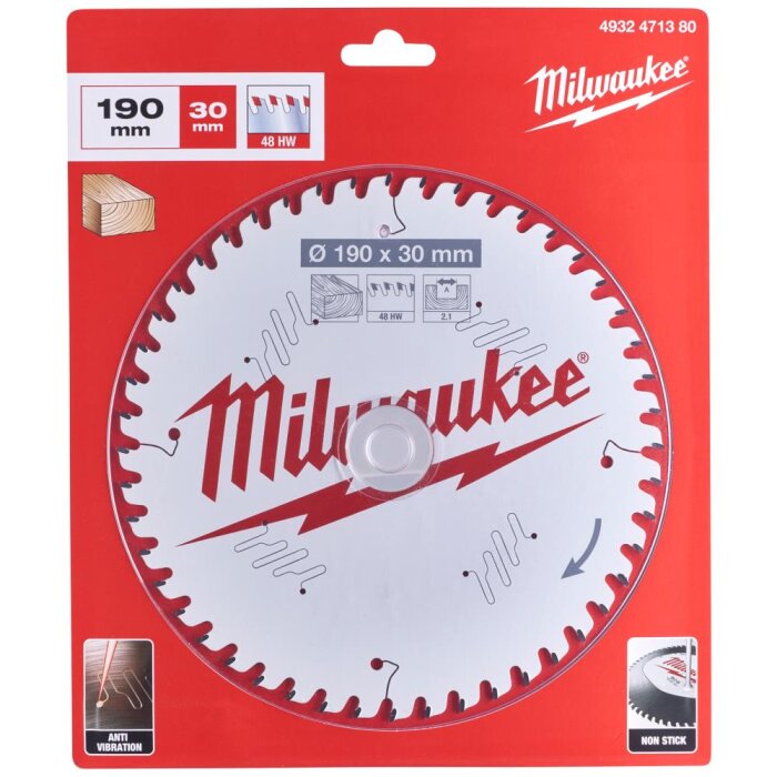 Rundsavklinge PW 190×30×2,1mm 48ATB