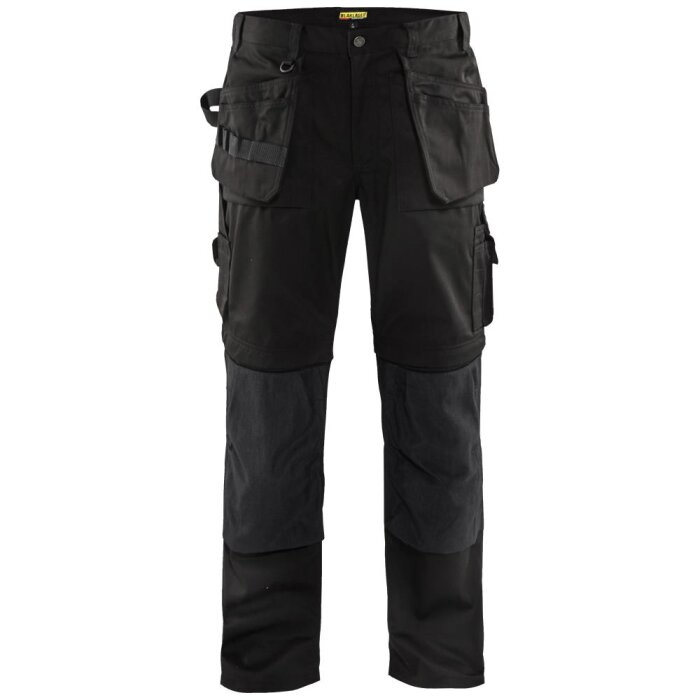 Håndværkerbuks 1538 zip-off sort C50