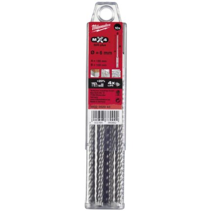 Hammerbor SDS+ MX4 8,0×165mm pk/10