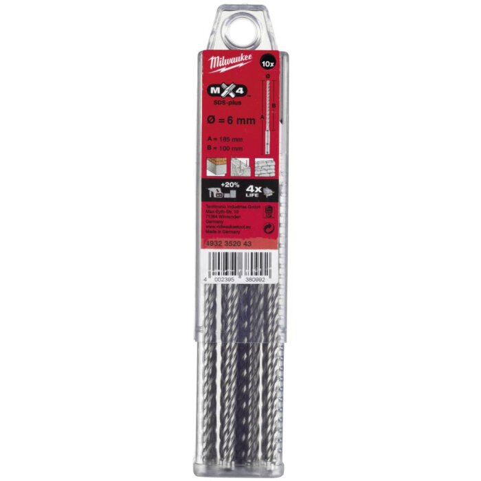 Hammerbor SDS+ MX4 8,0×165mm pk/10