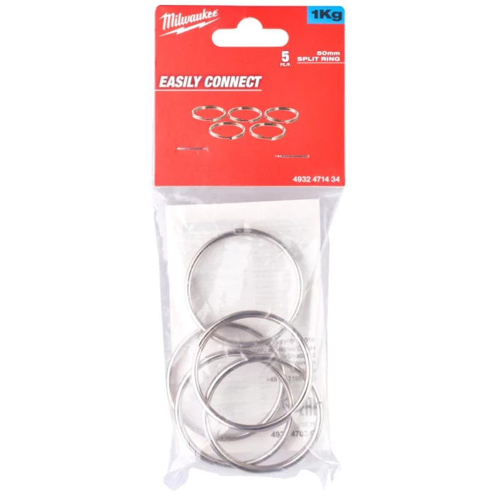 Nøglering 50mm t/sikringsline maks. 1kg, 5stk