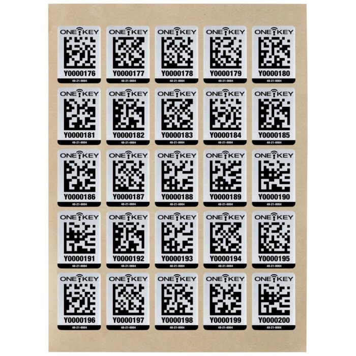 One-Key ID-mærker store t/metal AIDTLM-100, 25stk
