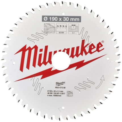 Rundsavklinge PW 190×30×2,1mm 48ATB