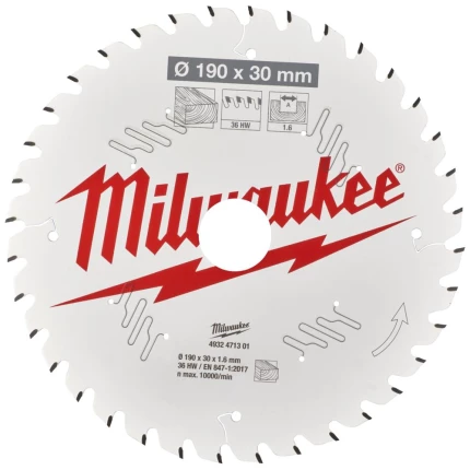 Rundsavklinge PW 190×30×1,6mm 36ATB