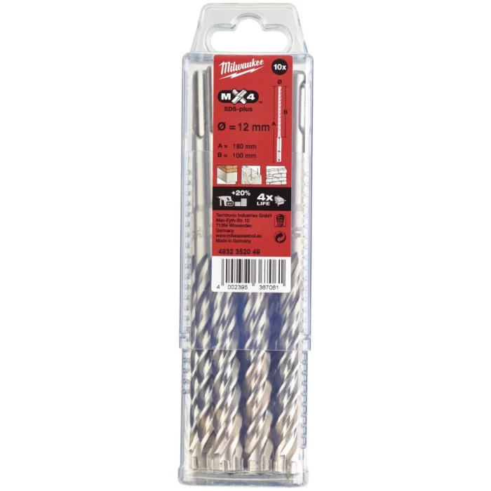 Hammerbor SDS+ MX4 12,0×160mm pk/10