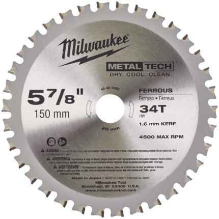 Rundsavklinge MT 150×20×1,6mm 34TF
