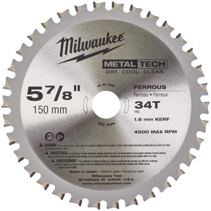 Rundsavklinge MT 150×20×1,6mm 34TF