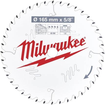 Rundsavklinge PW 165×15,87×1.6mm 40ATB