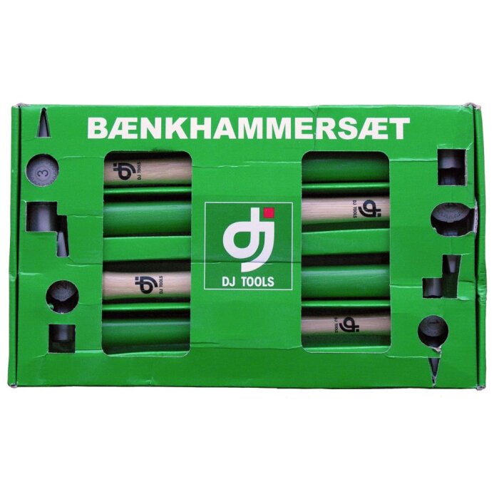DJ TOOLS bænkhammersæt m/hickoryskaft 1+2+3+4