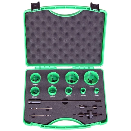 DJ TOOLS hulsavsæt HSS-Co8, 9stk 19-64mm m/holdere