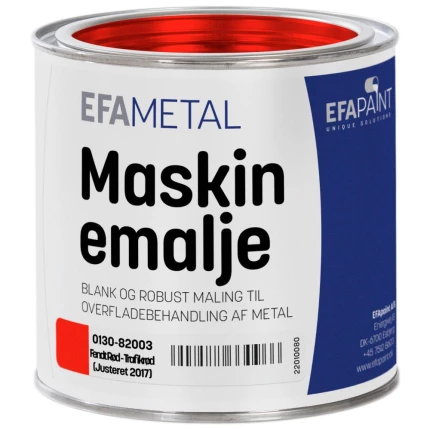 Maskinemalje 0130 Fendtrød/trafikrød 3/4 ltr