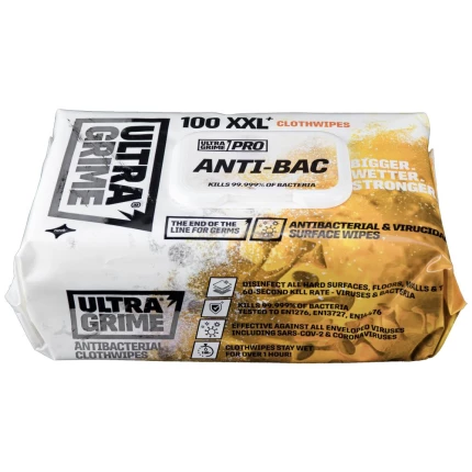 UltraGrime renseservietter anti-bac 38×25cm 100stk