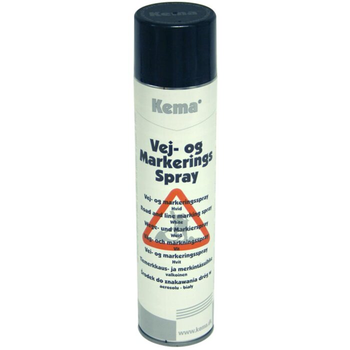 Kema vej- og mark.spray rød 600ml