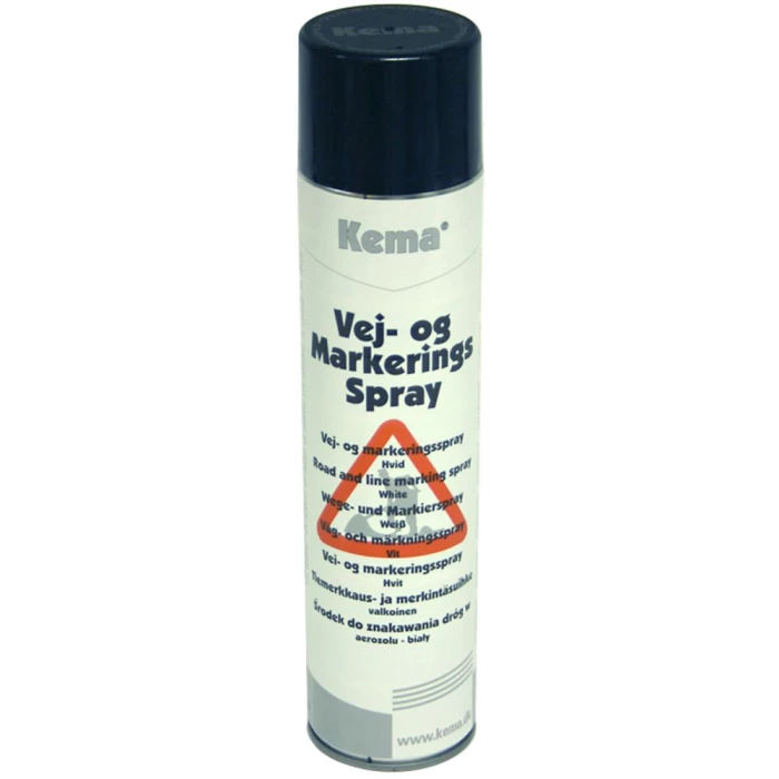 Kema vej- og mark.spray rød 600ml