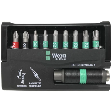 Wera/HJS bitssæt 8757-9/BTZ Rapidaptor