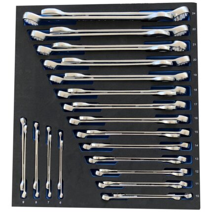Topsæt 1/4″+3/8″ 12kt korte/lange 4-24mm EVA 1/3 Topsæt 1/4″+3/8″ 12kt korte/lange 4-24mm EVA 1/3