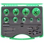 DJ TOOLS hulsavsæt HSS-Co8, 9stk 19-64mm m/holdere
