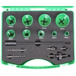 DJ TOOLS hulsavsæt HSS-Co8, 9stk 19-64mm m/holdere