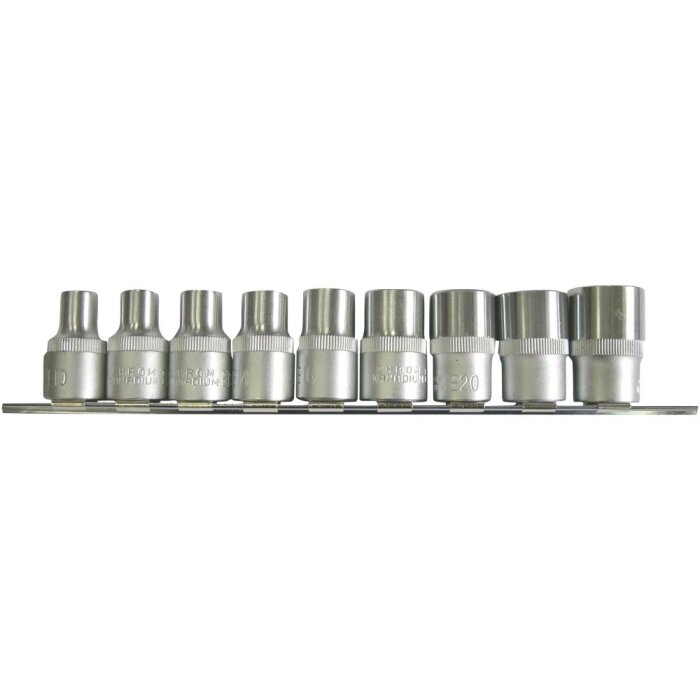 Topsæt 1/2″ – 9 dele indv.Tx