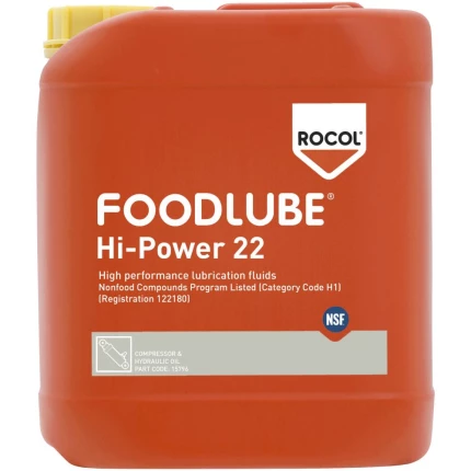 Foodlube Hi-Power 22 fuldsynt. hydraulikolie 5ltr