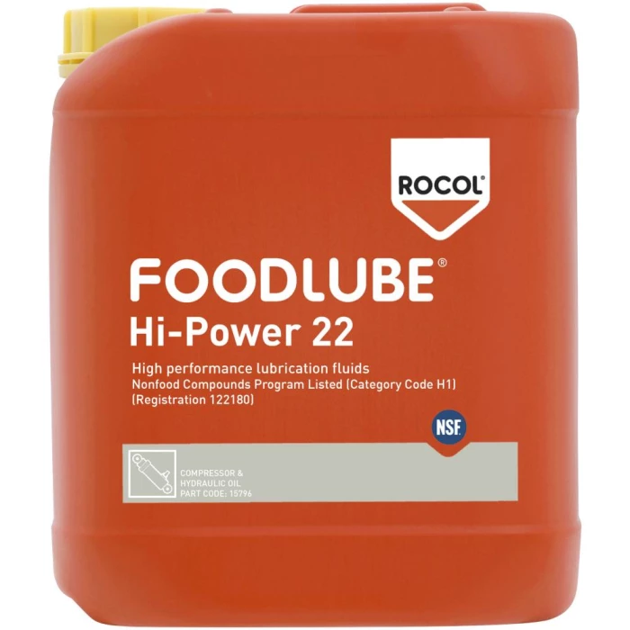 Foodlube Hi-Power 22 fuldsynt. hydraulikolie 5ltr