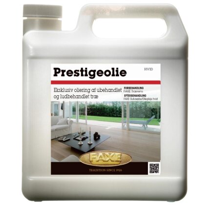Faxe prestige olie hvid 5 ltr