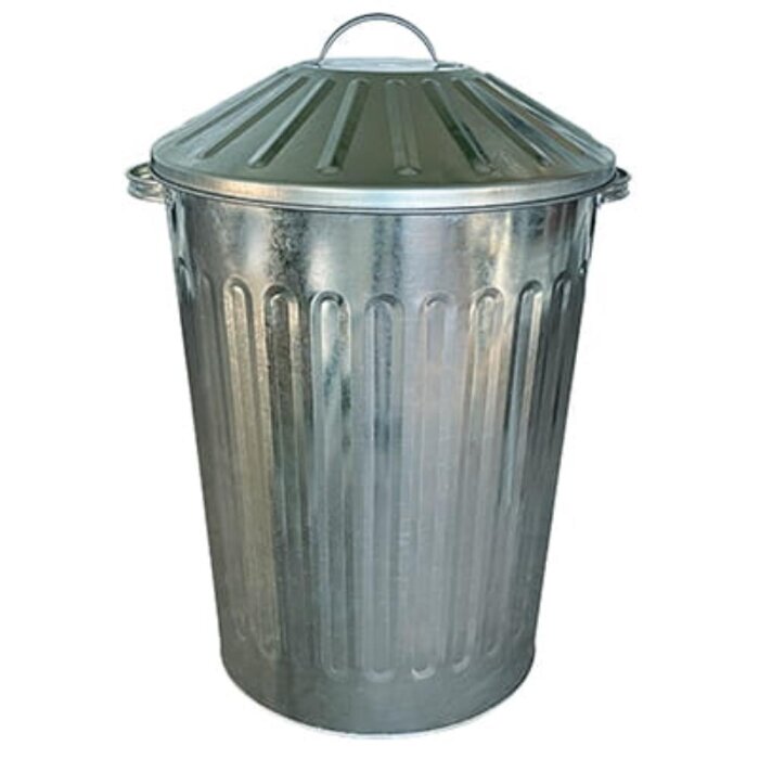 Fodertønde M/Låg Galv. 84L