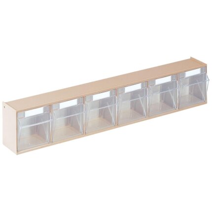 WEZ tiltboks 600×75×113mm, 6 rum, beige