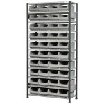 Plukkereol L1 210×100×30cm, 40 grå 3067 kasser