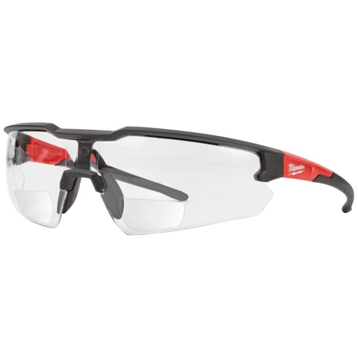 Sikkerhedsbrille m/styrke +2,0 klar glas