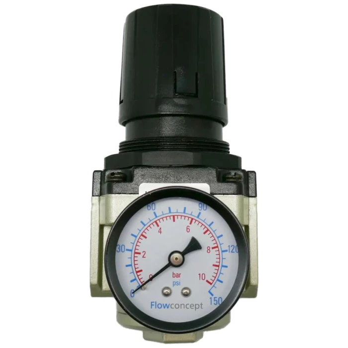 Flowconcept trykluftregulator 1/2″ 0-10bar