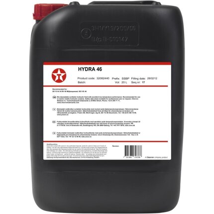 Hydra hydraulikolie 46 bionedbrydelig 20 ltr