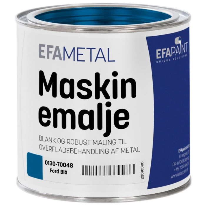 Maskinemalje 0130 Ford blå 3/4 ltr