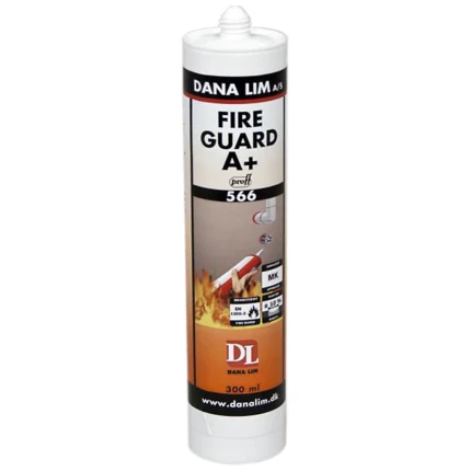 Fire Guard A+ 566 varmeeksp. fugemasse hvid 300ml