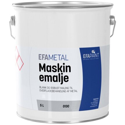 Maskinemalje 0130 matsort glans 20 5 ltr