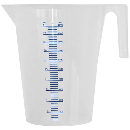 Målebæger transparent PP 1,0 ltr