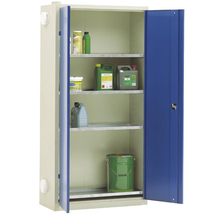 Kemikalieskab KS-1 m/galv. hylder 2000×1000×445mm