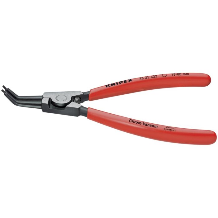 Låseringstang udv. 45° ø3-10 130 mm