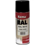 Kema industrilak RAL-9010 ren hvid spray 400ml