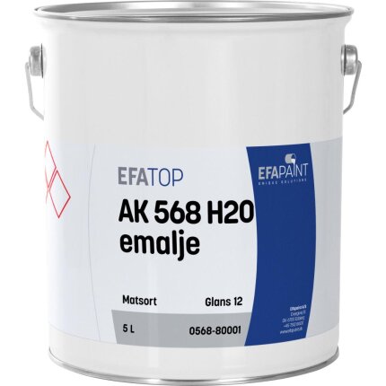 H2O emalje sort gl.12 5 ltr