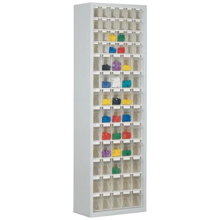 WEZ tiltboks 665×250×910mm, 4×6+5×9 rum, grå