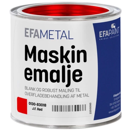 Maskinemalje 0130 charcoal grey 5 ltr Maskinemalje 0130 J.F.rød 3/4 ltr