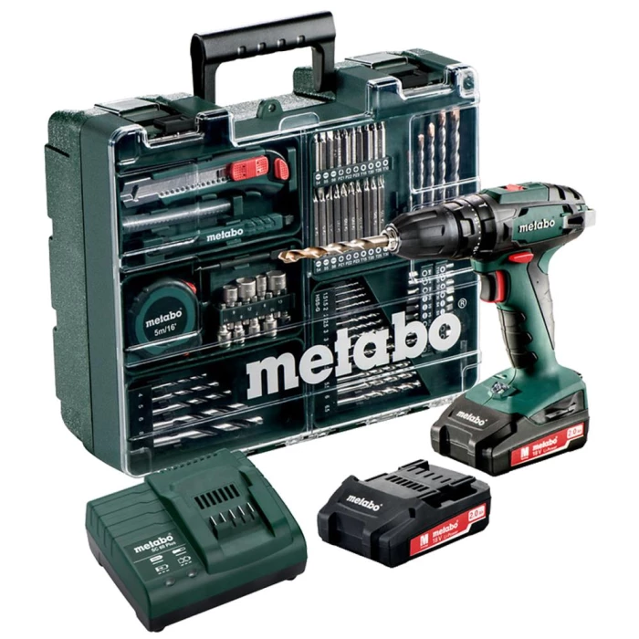 Slagboremaskine SB 18 m/2×18V/2,0Ah & tilbehør