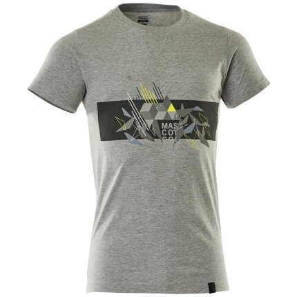 Accelerate T-shirt m/print grå/hi-vis gul L