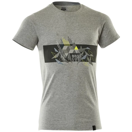 Accelerate T-shirt m/print grå/hi-vis gul L