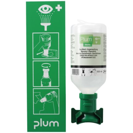 Plum øjenskyllestation m. 1 flaske