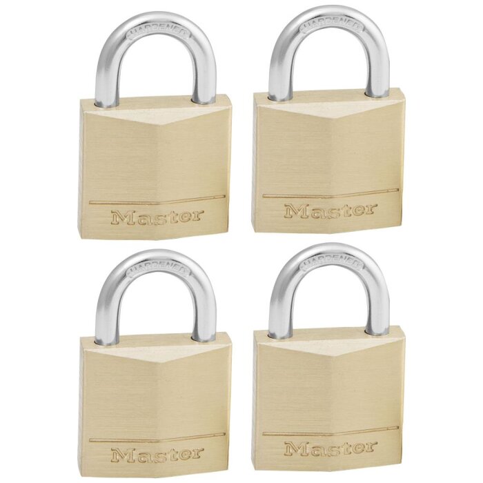 MasterLock hængelås 130EURQNOP 30mm 4 stk