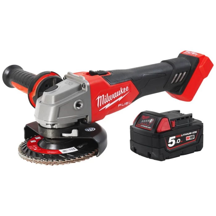 Sampak M18: Vinkelsliber FSAG125X-0 + batteri B5