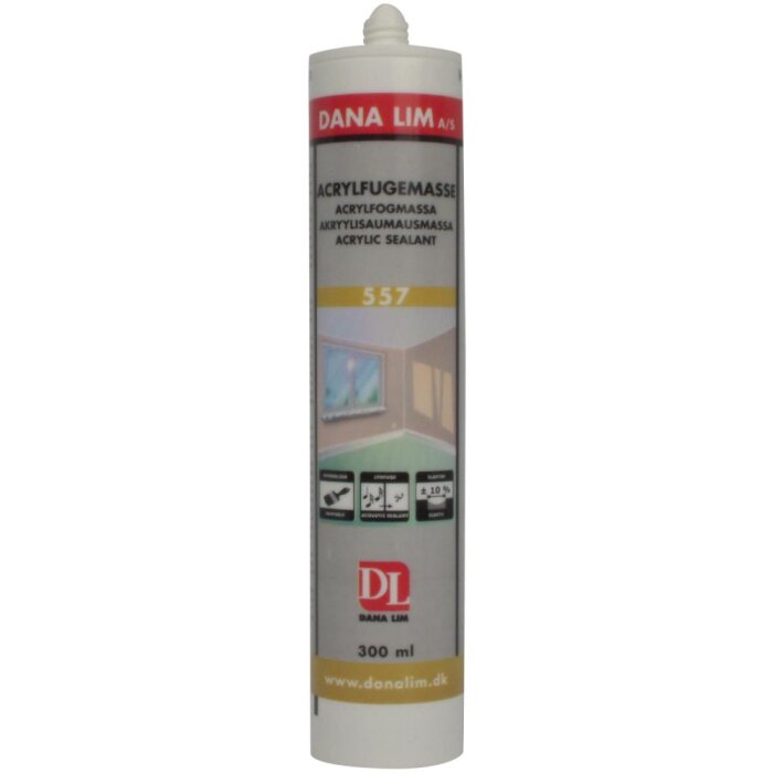Danalim Acrylfugemasse 557 hvid 300 ml