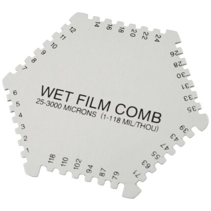 Vådfilmskam aluminum (Lak-/coatingmåler 25-3000µ)